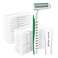 50 Pack 3 Blades Shave Razor kit in Bulk Pivoting Head with Protective Guard 15g Cream Individually Wrapped Paper Bag for Hotel,Airbnb, Homeless,Shelter Camping Travel On The Go