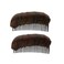Kopida 2PCS Hair Bun - Invisible False Hair Clip, High Temperature Fiber, Hair Base Bump Styling Tool for Women Girls (Light Brown, Dark Brown)