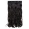 S-noilite US Longest 27"/29"/30" Hairpiece 3/4 Full Head One Piece 5 Clips Clip In Hair Extension Super Long Elegant Dress Ready For Christmas Ideal Gift (29"-Curly, natural black)