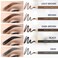 Stylia Waterproof Eyebrow Pencils For Women &ndash; Long-Lasting Microblading Supplies Brow Pencil, Perfect for Eyebrow Shaper, Filling &amp; Defining Natural-Looking Brow - (12PC in 5 Colors)