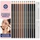 Stylia Waterproof Eyebrow Pencils For Women &ndash; Long-Lasting Microblading Supplies Brow Pencil, Perfect for Eyebrow Shaper, Filling &amp; Defining Natural-Looking Brow - (12PC in 5 Colors)