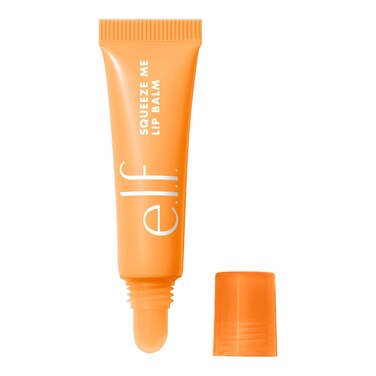 e.l.f. Squeeze Me Lip Balm, Moisturizing Lip Balm For A Sheer Tint Of Color, Infused With Hyaluronic Acid, Vegan &amp; Cruelty-free, Peach