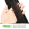 GUOHUI Micro Faux Locs Crochet Hair, 36 Inch 5 Packs Color Natural Black DIY Braids Straight Styles (36",1B)