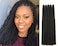 GUOHUI Micro Faux Locs Crochet Hair, 36 Inch 5 Packs Color Natural Black DIY Braids Straight Styles (36",1B)
