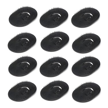 12pcs Palm Brush for Men, Segbeauty Portable Hair Brushes Plastic Beard Comb Shampoo Brushes Pocket Comb Scalp Massage Brush for Travel
