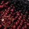 Passion Twist Crochet Hair 18inch 6packs Pre-Twisted Synthetic Long Curls 12 Roots Braiding Hair Extensions For Women (18 inch, ombre Bug)