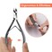 Cuticle Nippers Salon Grade for Manicurist Extremely Sharp Effortless Cuticle Trimmer Precise Clippers Pedicure Manicure Nail Care Tool, opove X7 mini, Space Gray