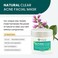 Natural Clear Acne Facial Mask   Fast-Acting Treatment for Zits, Spots, Blemishes, Whiteheads &amp; Blackheads   Targets Root Cause of Breakouts   All-Natural Ingredients   2oz