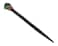 Natural Tumbled Healing Gemstone Crystal Chonta Wooden Hair Stick Long Pin for Buns Womens Fashion Handmade Gifts Boho Reiki Accessories (Green Malachite)