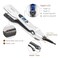 MKBOO Hair Straightener with Steam,Salon Professional Nano Titanium Ceramic Steam Flat Iron with Removable Comb+Digital LCD+5 Level Adjustable Temperature+Auto Temperature Lock White