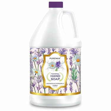 Foaming Hand Soap Refills with Essential Oils   Lavender Chamomile   Gentle, Moisturizing   Triclosan-free   Made in USA   128 Fl Oz (1 Gallon)