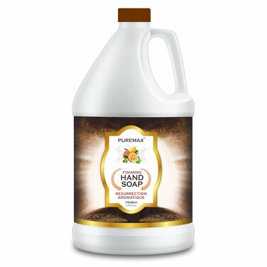Foaming Hand Soap Refills with Essential Oils   Resurrection Aromatique   Citrus Smell   Gentle, Moisturizing   Biodegradable Formula   Made in USA   128 Fl Oz (1 Gallon)