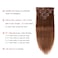 12" Remy Clip in Hair Extensions Human Hair Light Brown for Women Beauty - Short Silky Straight 8pcs 20clips Real Hair Extensions Clip In Human Hair (12 inch 82g #6 Light Brown)