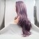 xiweiya Mixed Purple Synthetic Wig Graceful Long Wavy Side Bang Lace Front Wig Hair-replacement wig Heat Resistant Fiber Natural Hairline Wig