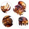 24 Pcs Mini Hair Claws Clips, Small Non Slip Plastic Jaw Clips for Girls and Women (Coffee)
