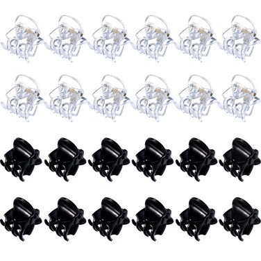24 Pcs Mini Butterfly Hair Clips Small Hair Clips Tiny Hair Claws Pins Clamps Plastic for Women Girl's Hair