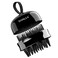 2 in 1 Scalp Massager Shampoo Brush with Soft Silicone Bristles for Hair Growth and Dandruff Removal, Hair Brush Head Massager Scalp Scrubber Exfoliator for Both Wet and Dry Use (Black)