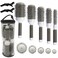 Round Brush Set for Blow Drying Curling, Professional Ceramic Ion Thermal Barrel Brush Leaves Hair Shiny Heat Styling Brush 5 Different Sizes Works Very Well with The Blow Dryer