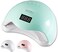 8W Nail Dryer Gel Nail Polish Curing LED UV Light with 4 Timers Automatic Sensor LCD Display Professional Nail Art Tools Accessories for Fingernail Toenail Salon (Teal)