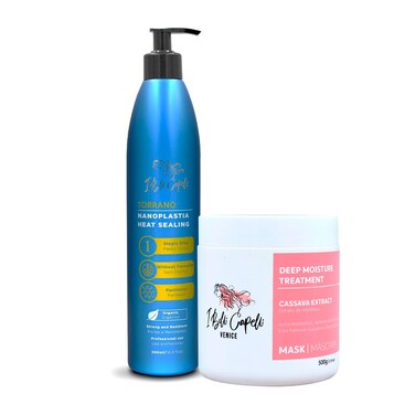 Torrano Keratin Kit, Keratin Hair Treatment Straightening in 1 Step (500ml) + Argan Oil Mask (500g)-Nanoplastia Keratina para Alisar el Pelo Sin Formol- Progressiva (2 pack)