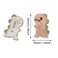 10 Piece Dinosaur Snap Hair Clips, Cute Barrettes and Cartoon Hairpins for Women, Girls, Toddlers, and Kids