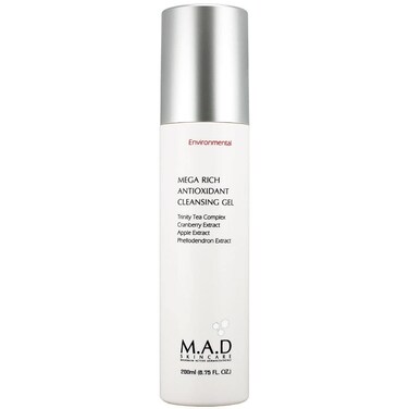 M.A.D Skincare Environmental Mega Rich Antioxidant Facial Cleansing Gel 6.75 oz.