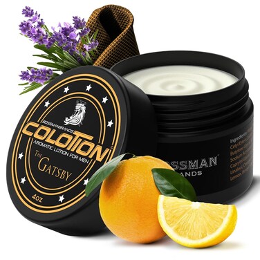 Bossman Colotion (The Gatsby Scent) &ndash; 2-in-1 Men's Lotion &amp; Cologne, Moisturizing &amp; Hydrating Scented Body Cream for Daily Use