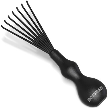 Bossman THE CLAW Hair Brush Cleaner Tool (3-Inch) &ndash; Black Cleaning Rake for Boar Bristle, Wave &amp; Plastic Brushes and Combs &ndash; Pet Brush Cleaner