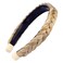 DIGUAN Headband Synthetic Hair Plaited Headband Braid Braided With Teeth Hair Band Accessories for Women Girl Width 1 Inch (Sandy Blonde)