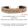 DIGUAN Headband Synthetic Hair Plaited Headband Braid Braided With Teeth Hair Band Accessories for Women Girl Width 1 Inch (Sandy Blonde)