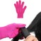 Lessmon 2 Professional Heat Resistant Gloves for Hair Styling Heat Blocking for Curling, Flat Iron and Curling Wand Suitable for Left and Right Hands, Pink