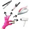 Lessmon 2 Professional Heat Resistant Gloves for Hair Styling Heat Blocking for Curling, Flat Iron and Curling Wand Suitable for Left and Right Hands, Pink