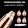 4 Pack Flawless Replacement Head, Face Hair Removal Replacement Tool for Women Smooth Finishing with Cleaning Brush(Rose Gold)