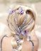 YunZh Faux Pearl beads strands Hair Clip In Hair Braiding clips Long Hair Extension Hair Chain DIY Accessories Fashion Hair Band Hair Accessories for Women Girls (purple)