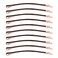 Yishenyishi Pack of 10 Curved Jumbo Bobby Pins,Hair Clips (Brown-10pcs)