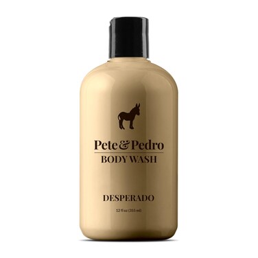 Pete &amp; Pedro DESPERADO BODY WASH For Men - Rum &amp; Tobacco Scented Moisturizing Men's Shower Bodywash   Has Activated Charcoal &amp; Helps With Dry Skin   As Seen on Shark Tank, 12 oz.