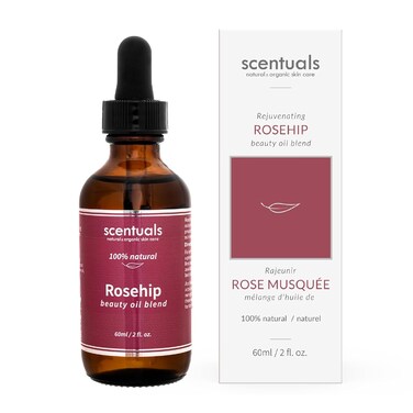 Rosehip Facial Oil Blend, Face Moisturizer with Pure Rosehip, Grapeseed Oil, Apricot Oil, Safflower Oil, Vitamin E for Deep Hydration, Protection and Versatile Anti Aging Skincare, 2 fl.oz   60 ml