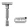 Rockwell T2   Twist-To-Open (TTO) Double-Edge Safety Razor   Full Metal   Includes 5 Fully Recyclable Stainless Steel Blades (Gunmetal Chrome)