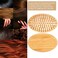 Massage Hair Brush, Detangling Hairbrush, Wood Bristle Hair Brush, Mini Hairbrush, Scalp Care Comb, Massage Comb, Wooden Hair Brush No Handle Round Air Cushion Brush Comb for Women Men(Comb)