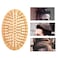 Massage Hair Brush, Detangling Hairbrush, Wood Bristle Hair Brush, Mini Hairbrush, Scalp Care Comb, Massage Comb, Wooden Hair Brush No Handle Round Air Cushion Brush Comb for Women Men(Comb)