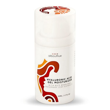 AllBoutHue Vegan Hyaluronic Acid Moisturizer for Face with Rice Bran, Hydrating Hyaluronic Made in USA, Lightweight, Non-Greasy Acid Gel Moisturizer for Face - 1.7 Oz