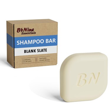 Solid Shampoo Bar - For Sensitive and Itchy Dry Scalp Relief   Paraben Free formula with Natural Ingredients Color safe (Blank Slate, 4 oz)