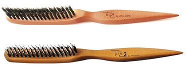 Phillips Brush Teaze &amp; Teaze 2 Hair Brush Combo Pack - Superior Styling, Parting, &amp; Layering, Wooden Construction &amp; Boar Bristles