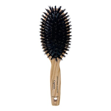 Phillips Brush Gentlemens&rsquo; Quarters Captain Oval Cushion Boar Bristle Hair Brush for Men