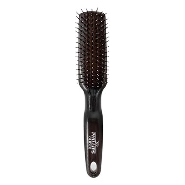 Phillips Brush Glider Detangler Brush, Black Opal &ndash; 2-Tier Nylon Tipped Bristles Infused with Moroccan &amp; Keratin Oils which Keeps Hair Healthy &amp; More Manageable
