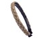 Plaited Braided Headband Hair Band Synthetic Braid Hairpieces Wig Accessories for Women Girl Wide 0.7 Inch (Caramel Blonde)