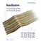 Tape in Hair Extensions, 100% Real Human Hair 18 Inch 40g, Ash Blonde Mixed Bleach Blonde Seamless Skin Weft Long Straight Highlight Silky Straight 20pcs.