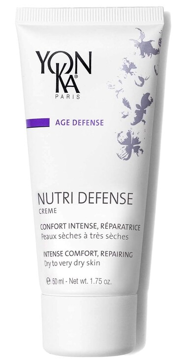Yon-Ka Nutri-Defense Creme (50ml) Nourishing Dry Skin Facial Moisturizer, Rich Shea Butter Treatment Cream with Prebiotics and Probiotics, Dry and Sensitive Skin, Paraben-Free