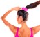 Neon Pink Scrunchies - Hair Accessories for 80s Party Outfits, Workout Costumes, and Ponytail Styling
