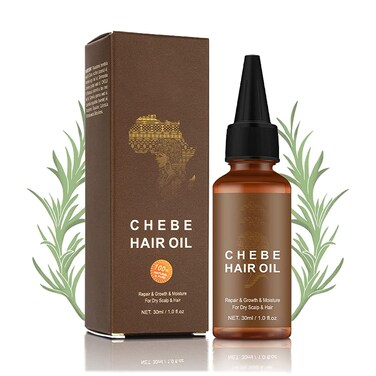 Maani 100% Natural Chebe Hair Oil and Serum - Hair Loss &amp; Damaged Hair Treatment for Moisture and Regrowth with Authentic Chebe Powder